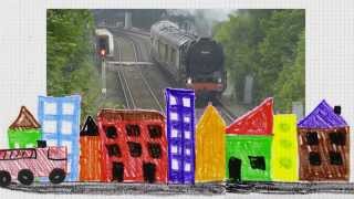 Funny Fire Engine for kids - Train Sounds