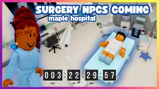 MAPLE HOSPITAL SURGERY NPC UPDATE ✂️ RELEASE DATE + GAMEPLAY PREDICTION (Roblox)