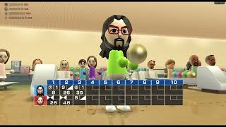 Wii Sports - Daulton vs Elisa in Bowling