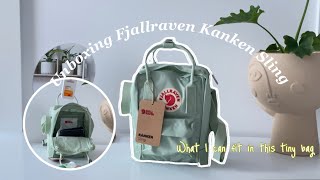 Fjallraven Kanken sling review and what I can fit in?