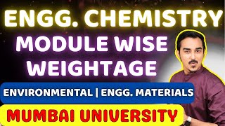 CHAPTER WISE WEIGHTAGE | ENGINEERING CHEMISTRY | MUMBAI UNIVERSITY | MATERIALS | ENVIROMENTAL