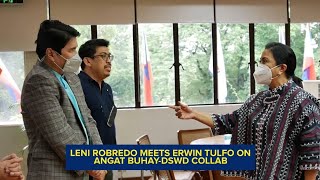 Leni Robredo meets Erwin Tulfo on Angat Buhay-DSWD collab