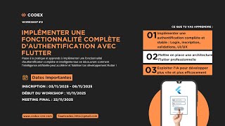 Workshop 12 :  Development Mobile (Flutter)