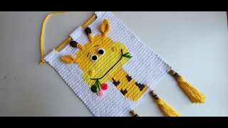 (Part 2) Adorable Crocheted Giraffe Wall Hanging Tutorial | DIY Craft Project | #tutorial  350