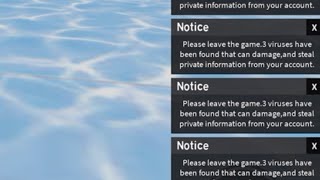 What happens when there is a virus in the roblox game that you are playing?
