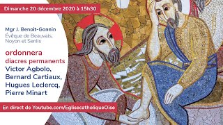Ordination diaconale de Victor, Bernard, Hugues et Pierre par Mgr J.Benoit-Gonnin