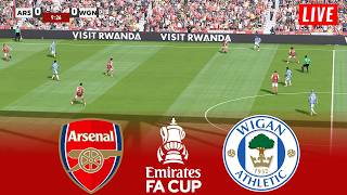 🔴ARSENAL vs WIGAN ATHLETIC LIVE TODAY ⚽ EMIRATES FA CUP 25/26 ROUND 4 ⚽ Football Gameplay HD