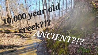 Dating an ANCIENT creek on my West Virginia Property