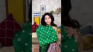 13 FEB MODAL BANDHNI AJRAK SUIT,  BANDHNI KURTI  & SEMI PRECIOUS STONE STRINGS