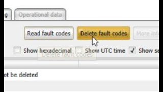 Clearing fault codes on a vehicle with a scan tool.