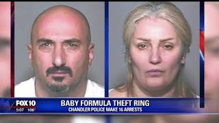 Chandler shoplifting arrest leads to nationwide baby formula  5pm