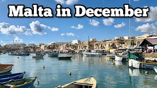 Malta in December - live walk in Marsaxlokk 01.12.2025