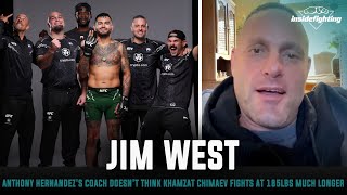 Anthony Hernandez's Coach Doesn't Think Khamzat Chimaev Fights At 185lbs Much Longer
