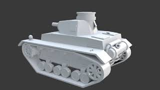 Vehicle modeling: ger tank basic.