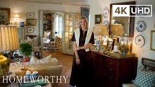 HOUSE TOUR | A Charming Cottage Defined by Textiles and Vintage Finds l 4K