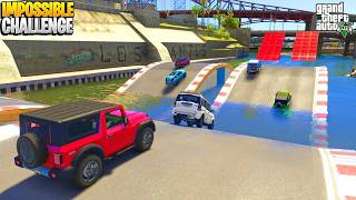 Indian Cars Vs Incredible City Water Bumps Challenge in GTA 5 | HINDI