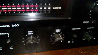Sansui A-60 Amplifier demo