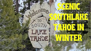 SCENIC SOUTHLAKE TAHOE IN WINTER I TRAVEL VLOG
