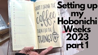 PLANNING LIFE WITH ERIN | Setting Up Hobonichi Weeks 2023
