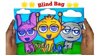 🌺paper DIY🌺Incredibox CUTE SPRUNKI BLIND BAG Unboxing | How to make Blind bag#blindbag #sprunki