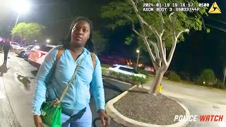 Family Dispute Turns Violent In Empty Parking Lot (Police Bodycam)