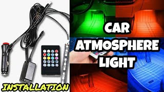 Car Atmosphere Light Complete Installation At Home | Ammy Jain