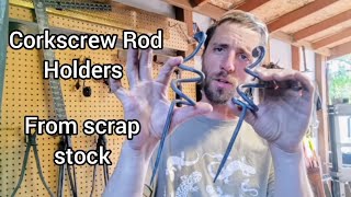 Let's forge some fishing rod holders from 1/4" bar stock!