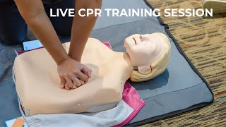 Live CPR Training With My Student