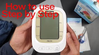 Niscomed Digital Blood Pressure Monitor PW-218 || How to Use (step by step) and Unboxing ||