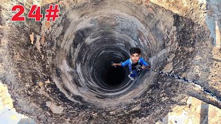 24 hours challenge in 300 feet deep well