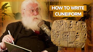Irving Finkel Writes In Ancient Cuneiform