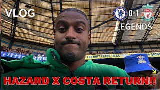 HAZARD & DIEGO COSTA RETURN !  | CHELSEA LEGENDS 0-1 LIVERPOOL LEGENDS VLOG