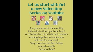 #Letusstartwithart youtube hop, A mixed Media Seashore