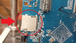 How to detach a Micro SD Memory Card Connector  from a circuit board