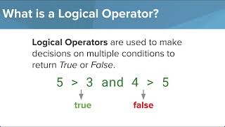 2 3 1 Arithmetic, Comparison, and Logical Operators