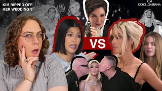 The Kardashians wedding/fashion show drama is so ridiculous (Kim vs. Kourtney ft. Dolce & Gabbana)