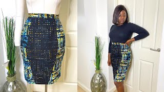 How To Sew A Flattering Pencil Skirt With Panels For Extra Shape!