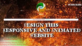 Animated Website with HTML & CSS Basics Mini Project for Beginners #Website #htmlcss