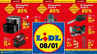 catalogue LIDL du jeudi 8 janvier ✅ SOLDES d'hiver 2026 🔥 Arrivage bricolage PARKSIDE et SILVERCREST