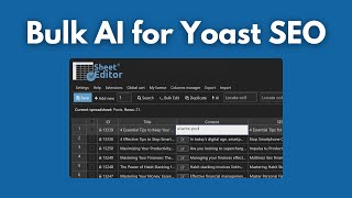 How to Bulk Generate Yoast SEO Titles & Descriptions with AI (WordPress Tutorial)