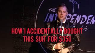 Comedian buys suit as a bit 