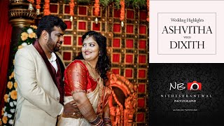 Wedding Highlights of ASHVITHA &  DIXITH  By NITHESHBANTWAL PHOTOGRAPHY 7760857913