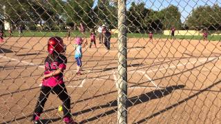 Atiana softball 04.27.15 - 1st at bat