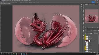 Dragon egg | Art process | Greenedera art