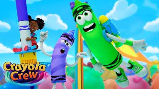 How Dizzy Can You Get? 🥴💫 | @CrayolaCrewOfficial Fun & Creative Cartoons for Kids