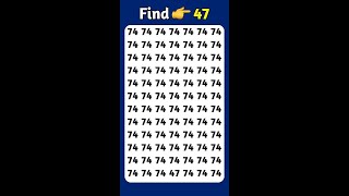99% Fail This Puzzle | Find 67 Fast Visual Brain #live #shorts #livestream