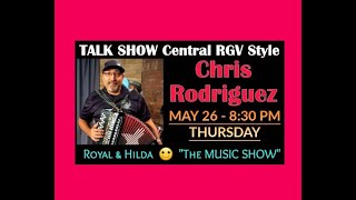 CHRIS RODRIGUEZ -- Thursday at 8:30 PM -- May 26