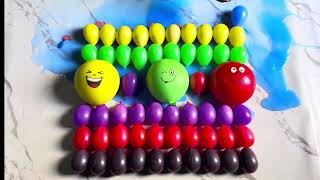 Colourful Water Balloons Popping full fun 🤩 😜❤️ }#viral #trending 