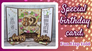Fun flap gatefold card | Birthday Card | @CraftStashcoukTV @MixedUpCraft