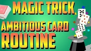 Amazing Magic Trick - The Famous "Ambitious Card" Routine!!!